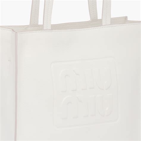 miu miu madras bag|Madras tote bag White .